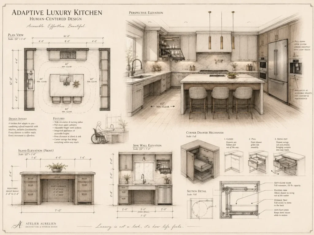 Adaptive luxury kitchen design concept