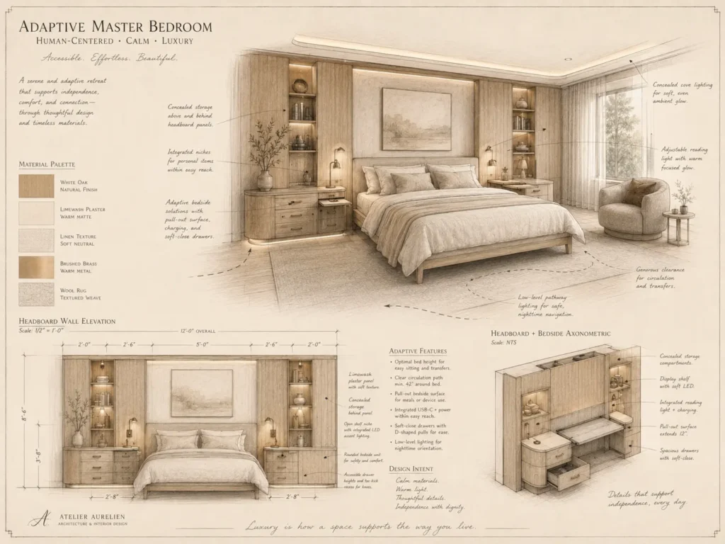 Adaptive master bedroom design concept